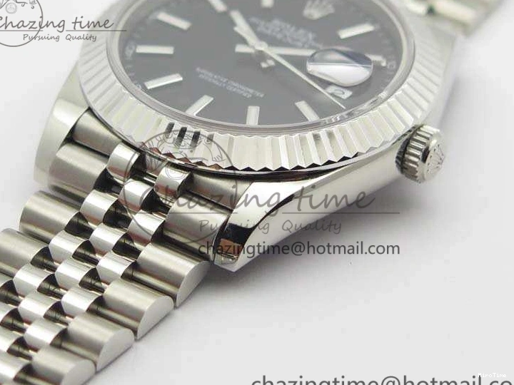 MiroTime 0218 SmartChoice DateJust II 40mm BP Maker Best Edition Black Dial On New Version Jubilee Bracelet A 3538